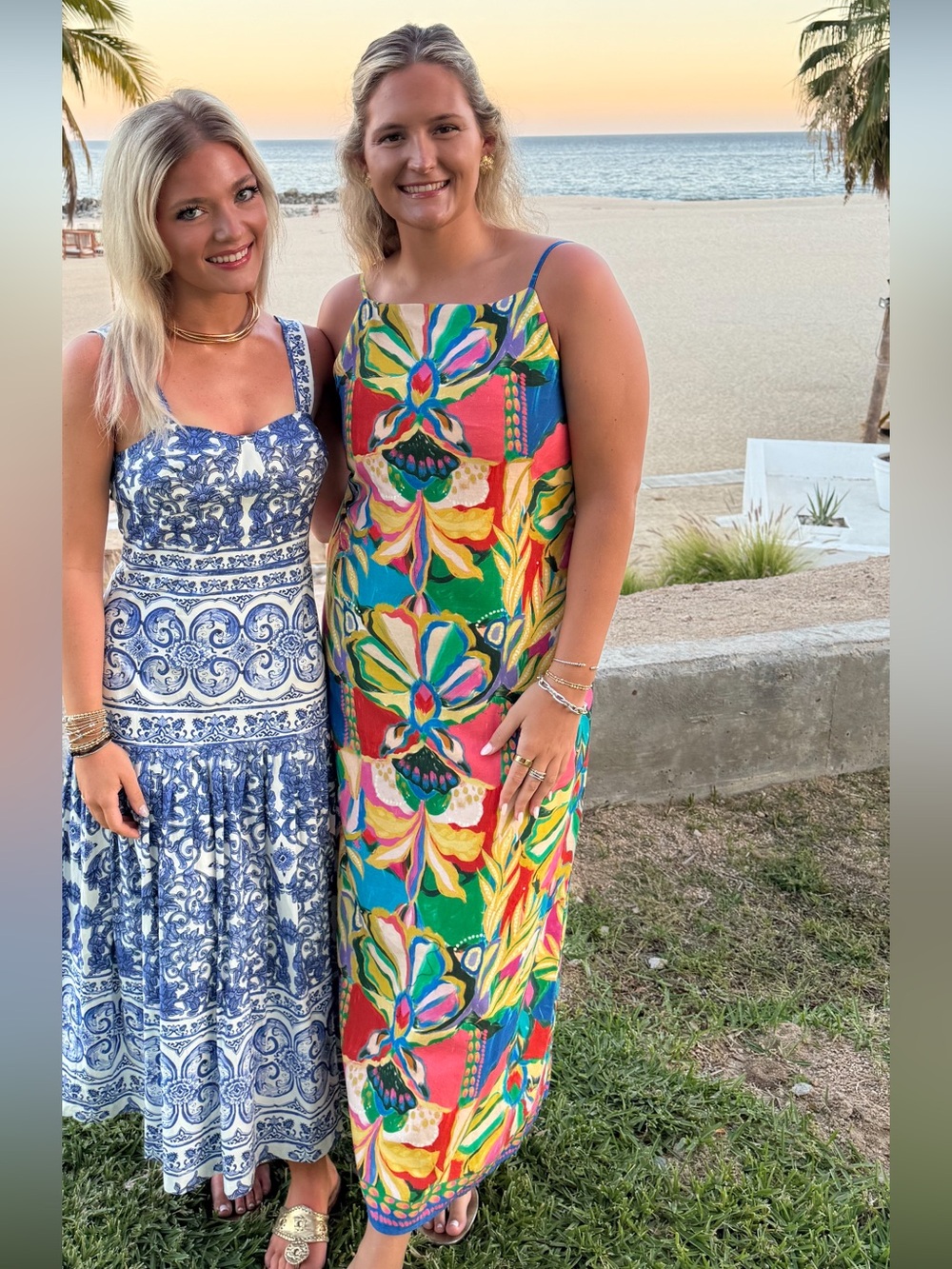 ANTONIO MELANI Multicolor Floral Print Maxi Dress